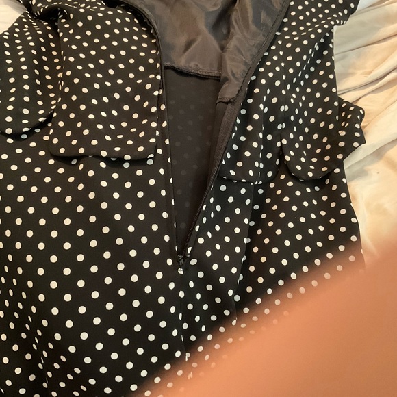 Julian Taylor Vintage One Piece Polka Dot Dress - Picture 3 of 6